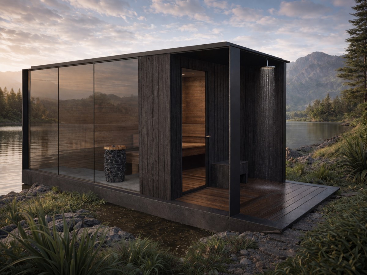 SKLP-S110, grote buitensauna voor 6 personen